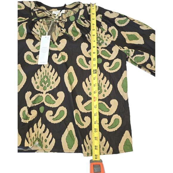 Calypso St. Barth Islegence Blouse NWT size Small Printed Top - Picture 5 of 14